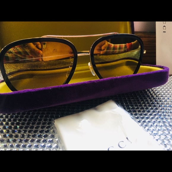 🛑SOLD🛑Gucci Polarized Sunglasses GG0062S 57. NEW - Picture 3 of 6